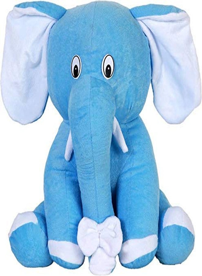 RVA Sitting Elephant Soft Toy for Baby Girl and Boy Animal Stuffed Soft Plush Toys for Kids Cuddly Soft Plushies Stuffed Plush Companions Boys/Girls Birthday Gifts Toys (42 cm Blue) - Image 1